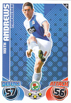 Keith Andrews Blackburn Rovers 2010/11 Topps Match Attax #66